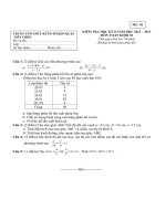 De thi 01 toan10-HKII nam hoc 2012-2013