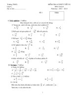 Số học 6 - Tiết 93 - KT 1 Tiết