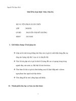 Tìm hiểu các thành phần hóa học và ảnh hưởng của sự biến đổi hóa học từ đó đưa ra giải pháp kiểm soát của loài giáp sát  (tôm hùm)