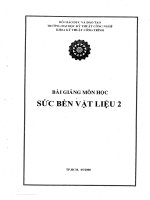 bài giảng sức bền vật liệu 2