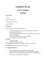 unit 13: Hobbies-Readingg