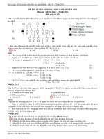 Đề và lời giải đề thi đại học môn sinh học