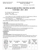 KE HOACH BDTX NH 2013 -2014