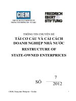 tái cơ cấu và cải cách doanh nghiệp nhà nước restructure of state-owned enterprices