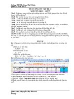 Tin hoc 7-đề cương ôn tập học kỳ II