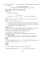 đề thi HK 2 Toán 11