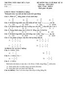 Đề KTCKII Toán 4 - 2012 -2113