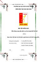 Tiểu luận môn Nền tảng cung cấp dịch vụ cho mạng thế hệ mới Giao thức SIP, bản tin SIP, định tuyến bản tin SIP, SIP trong IMS