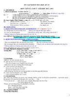 De cuong on tap Anh 8 HKII 2012-2013