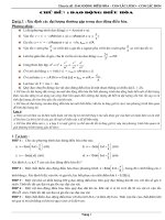 Chuyên đề DAO ĐỘNG điều hòa