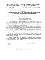 Tờ trình đề án vị trí làm việc