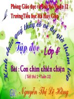 Tập đọc - Tuần 33 - Con chim chiền chiện - Lệ Hằng