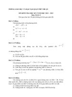 Đề Thi HKII Môn Toán 9 - Quận Phú Nhuận - Tp. HCM