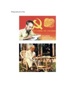 NHỮNG HÌNH ẢNH VỀ CHỦ TỊCH HỒ CHÍ MINH