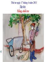 Tập đọc tuần 32 Tiếng chổi tre