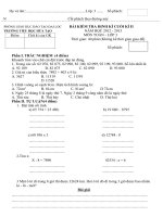 Đề kiểm tra cuối kì II năm 2012 -2013 Châu