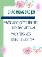 ÔN TẬP LỊCH SỬ- ĐỊA LÝ LỚP 5 - HKI