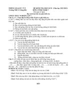 Đề Thi HK II Công nghệ 7