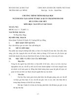 ĐỀ CƯƠNG CHI TIẾT  MÔN HỌC: NGUYÊN LÝ KẾ TOÁN