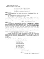 ĐỀ CHÍNH THỨC HKII LỚP 9 - Phú Nhuận - Tp.HCM