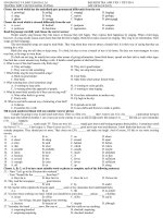 đề kiểm tra 1 tiết tiếng anh 10 bài số 2 hk2