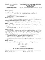 ĐỀ THI HSG MÔN TOÁN 9 TỈNH HÀ NAM NĂM 2013