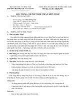 ĐỀ CƯƠNG CHI TIẾT HỌC PHẦN MÔN THUẾ