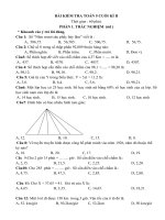 ĐỀ TOÁN LỚP 5 CUỐI KỲ