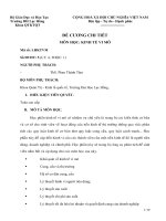 ĐỀ CƯƠNG CHI TIỀT  MÔN HỌC: KINH TẾ VI MÔ