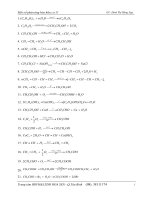 Một số phản ứng hóa hữu cơ