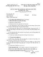 Biểu mẫu đánh giá GV trực tiếp giảng dạy