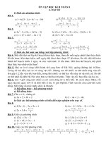 Ôn tập học kì II Toán 8