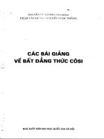 bai giang ve bat dang thuc cosi