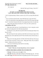 Kế hoạch hoạt động 20/11/2012