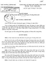 Quyết định 491-TTg Về việc ban hành Bộ tiêu chí Quốc gia về nông thôn mới