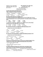 de thi HKII tieng anh 6