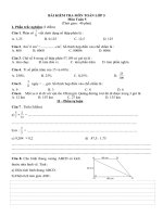 BÀI KIỂm TRA TOÁN 5