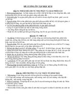 ĐỀ CƯƠNG ÔN TẬP SINH 9 HỌC KÌ II