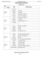 giáo án lớp 1 tuần 33