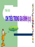 chi tieu trong gia dinh