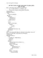 Đề Thi và Đáp án Tin Học 8 Năm 2013