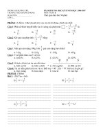 đề thi hk2 toán lớp 6