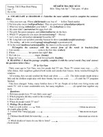 Đề thi học kì II Anh 7