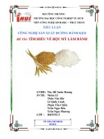 Tìm hiểu về bột mì làm bánh