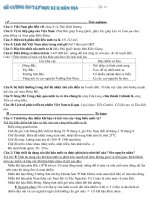 Đề cương ôn tập môn Địa lý 8 học kì 2