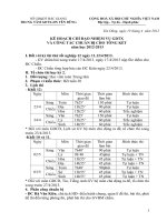 KH chỉ dạo CTGDTX, TK năm học