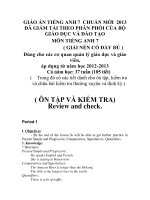 GIÁO ÁN TIẾNG ANH 7 CHUẨN KIẾN THỨC KỸ NĂNG