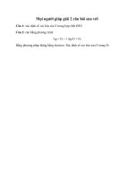 xác định số OXH của F trong HFO