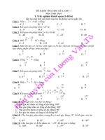 Đề thi học kì II. Toán 6