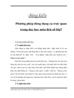 SKKN Sử 7 Phương pháp sử dụng đồ dùng trực quan